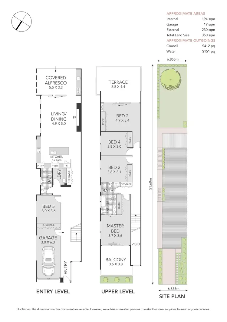 Floorplan of Homely semi-detached listing, 20 Boronia Street, Concord West NSW 2138