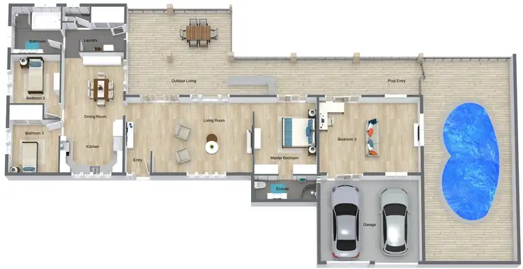 Floorplan of Homely house listing, 25 Shannon Drive, Woree QLD 4868