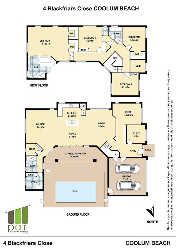 Floorplan of Homely house listing, 4 Blackfriars Close, Coolum Beach QLD 4573