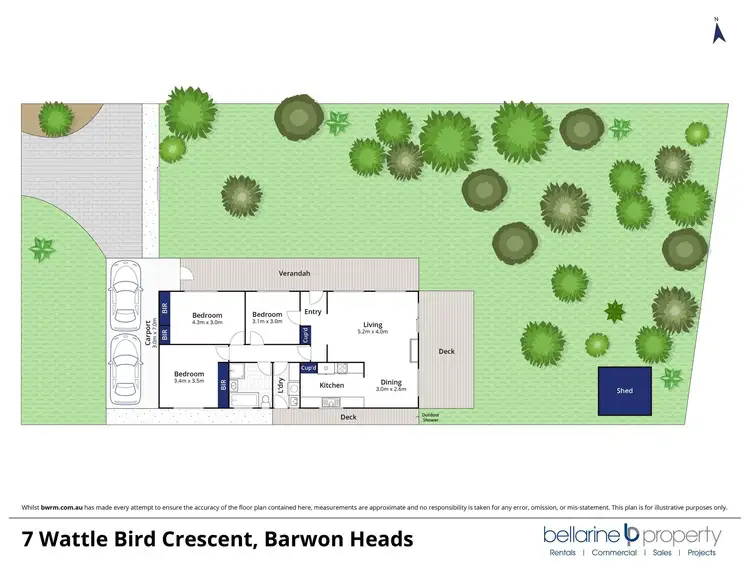 Floorplan of Homely house listing, 7 Wattlebird Crescent, Barwon Heads VIC 3227