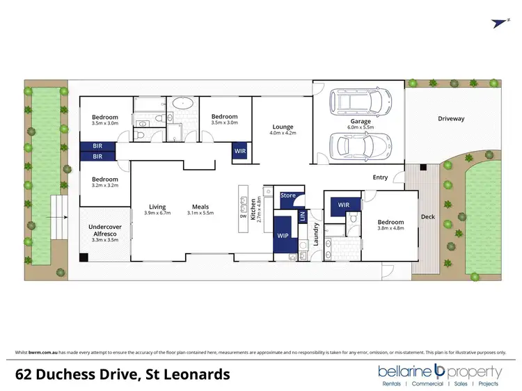 Floorplan of Homely house listing, 62 Duchess Drive, St Leonards VIC 3223