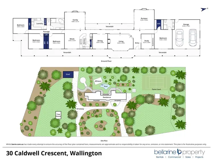 Floorplan of Homely rural property listing, 22-30 Caldwell Crescent, Wallington VIC 3222