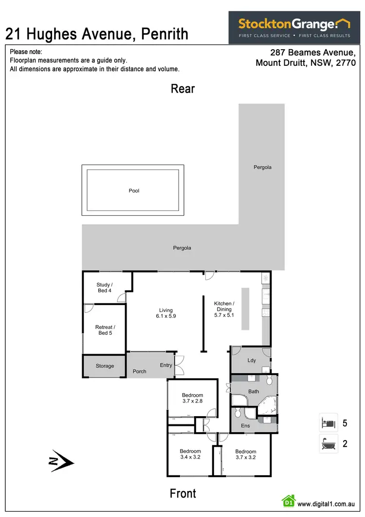 Floorplan of Homely house listing, 21 Hughes Avenue, Penrith NSW 2750