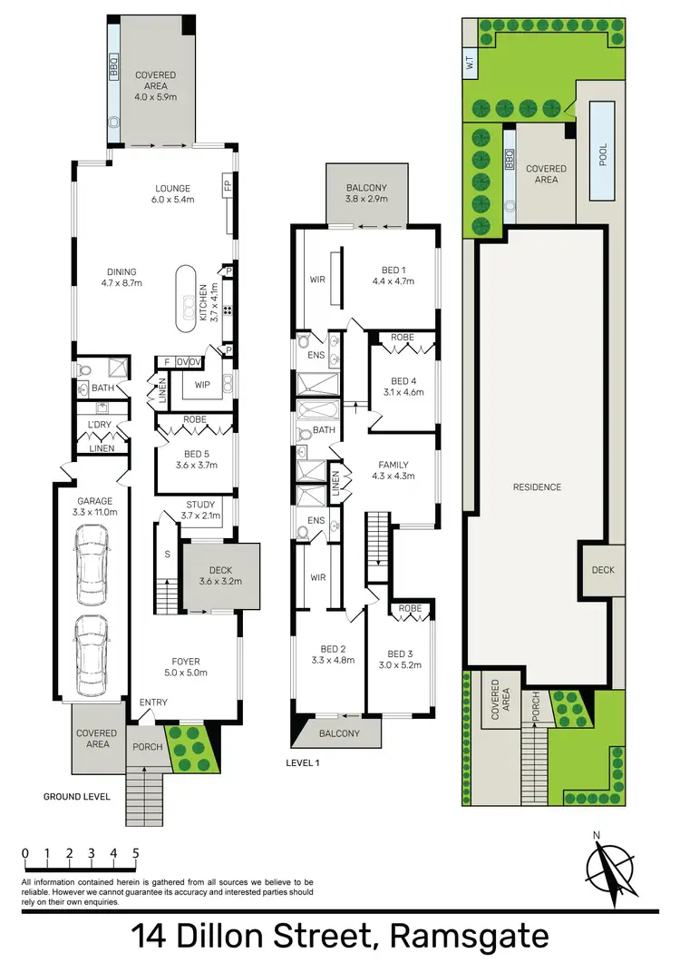 Floorplan of Homely house listing, 14 Dillon Street, Ramsgate NSW 2217