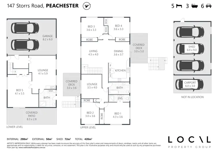 Floorplan of Homely house listing, 147 Storrs Road, Peachester QLD 4519