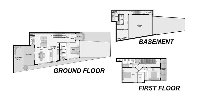 Floorplan of Homely townhouse listing, 15 Craig Street, Keilor East VIC 3033