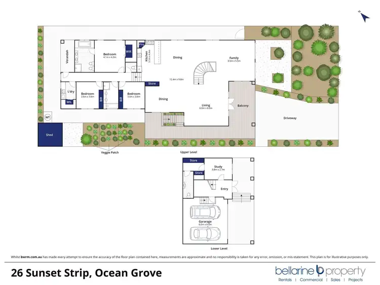 Floorplan of Homely house listing, 26 Sunset Strip, Ocean Grove VIC 3226