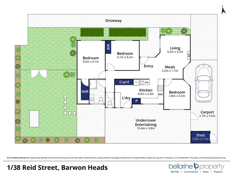 Floorplan of Homely townhouse listing, 1/38 Reid Street, Barwon Heads VIC 3227