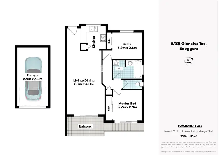 Floorplan of Homely unit listing, 5/88 Glenalva Terrace, Enoggera QLD 4051