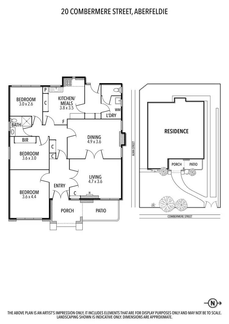 Floorplan of Homely house listing, 20 Combermere Street, Aberfeldie VIC 3040