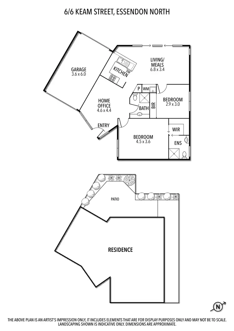 Floorplan of Homely unit listing, 6/6 Keam Street, Essendon North VIC 3041
