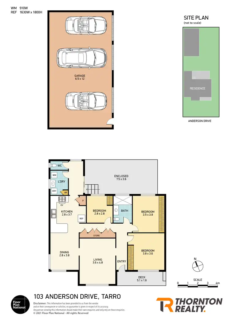 Floorplan of Homely house listing, 103 Anderson Drive, Tarro NSW 2322