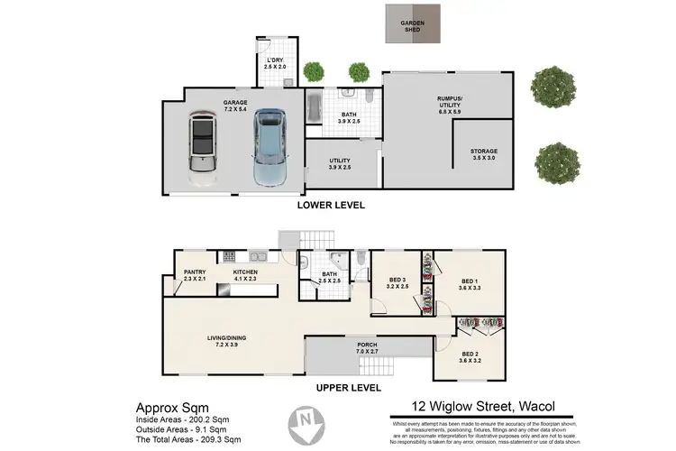 Floorplan of Homely house listing, 12 Wiglow Street, Wacol QLD 4076