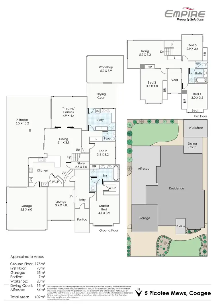Floorplan of Homely house listing, 5 Picotee Mews, Coogee WA 6166