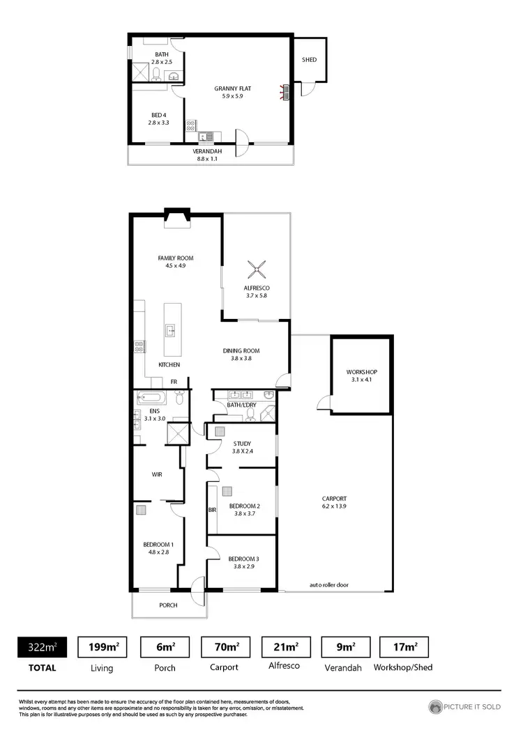 Floorplan of Homely house listing, 18 Walter Street, Kidman Park SA 5025