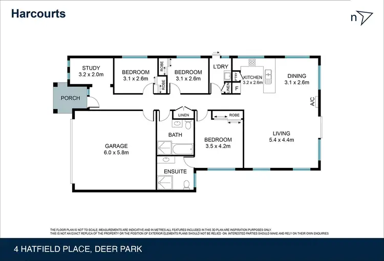 Floorplan of Homely house listing, 4 Hatfield Place, Deer Park VIC 3023