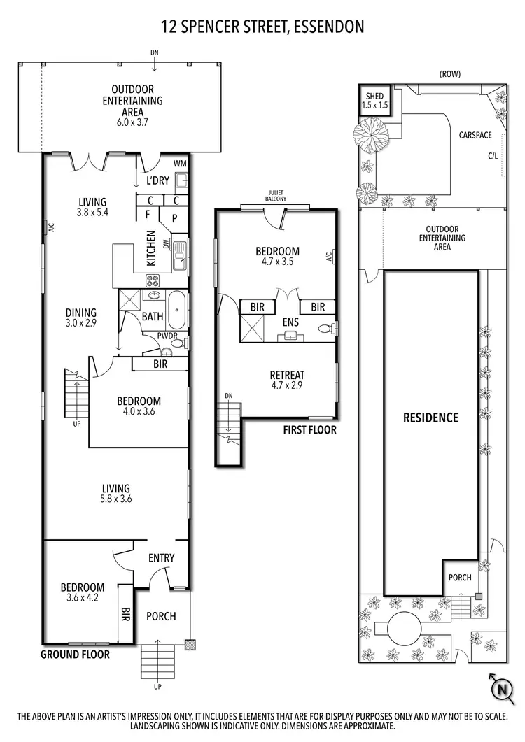Floorplan of Homely house listing, 12 Spencer Street, Essendon VIC 3040