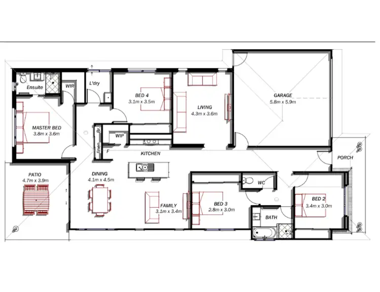 Floorplan of Homely house listing, Address available on request