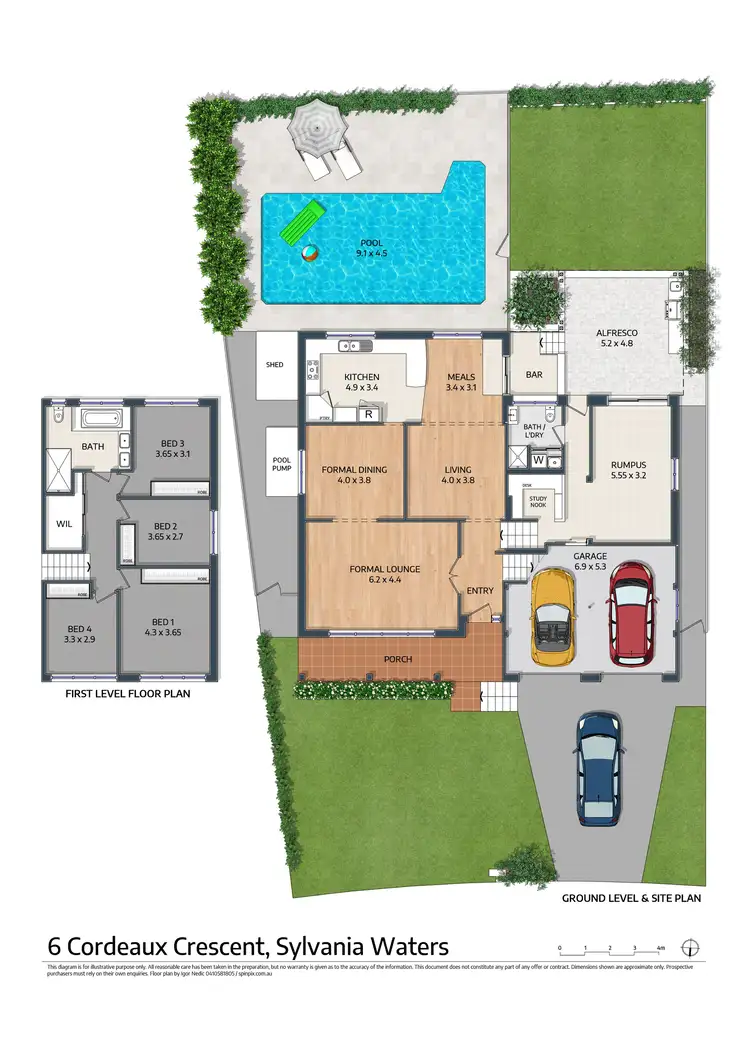 Floorplan of Homely house listing, 6 Cordeaux Crescent, Sylvania Waters NSW 2224