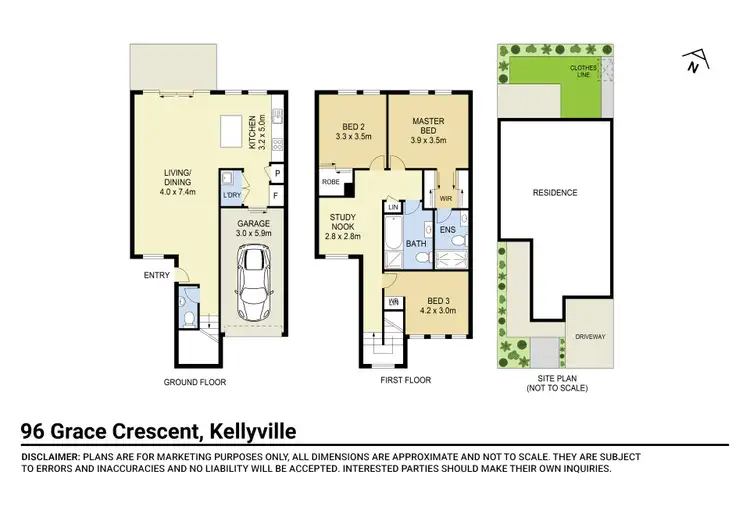 Floorplan of Homely townhouse listing, 96 Grace Crescent, Kellyville NSW 2155