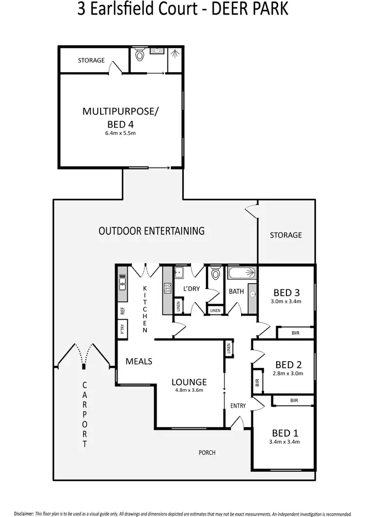 Floorplan of Homely house listing, 3 Earlsfield Court, Deer Park VIC 3023