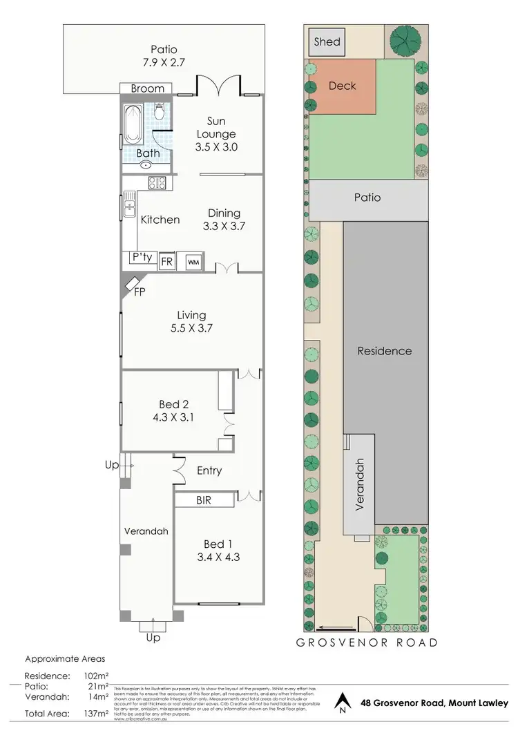 Floorplan of Homely house listing, 48 Grosvenor Road, Mount Lawley WA 6050