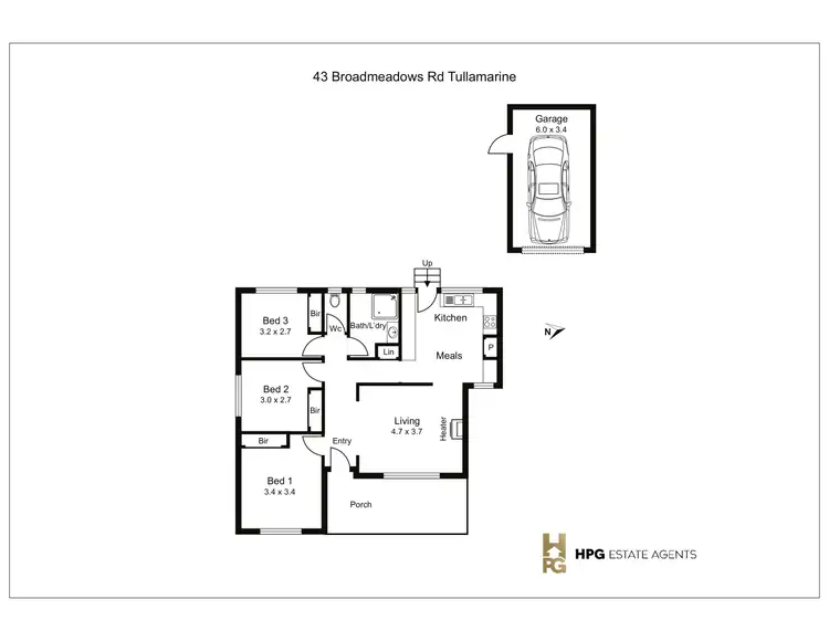 Floorplan of Homely house listing, 43 Broadmeadows Road, Tullamarine VIC 3043