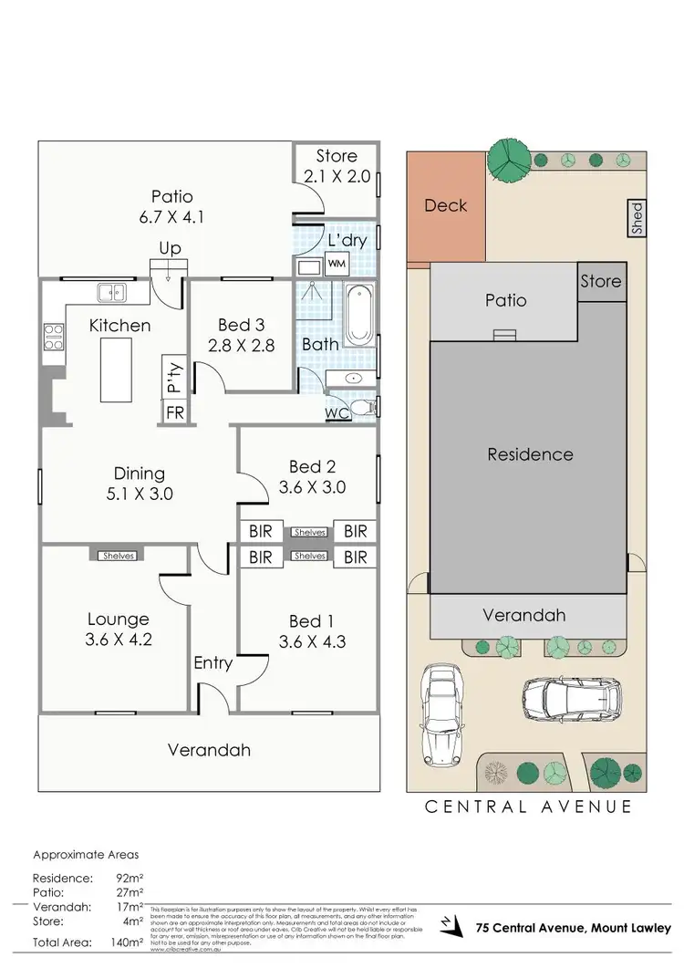 Floorplan of Homely house listing, 75 Central Avenue, Mount Lawley WA 6050