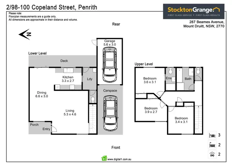 Floorplan of Homely townhouse listing, 2/98-100 Copeland St, Penrith NSW 2750