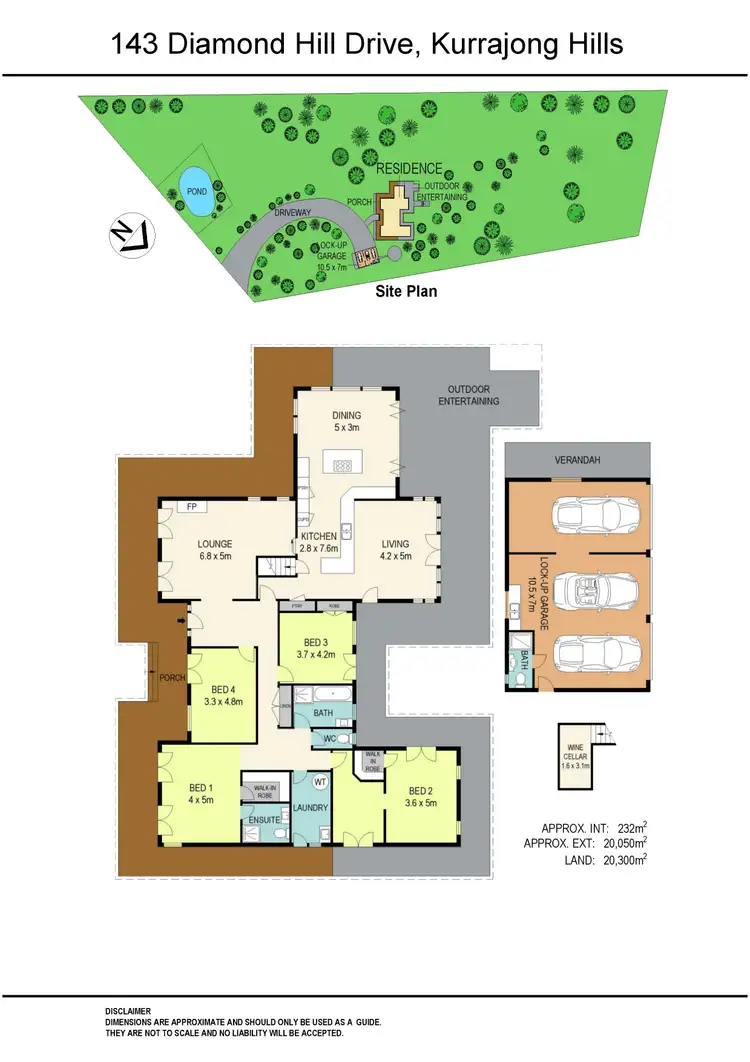 Floorplan of Homely rural property listing, 143 Diamond Hill Drive, Kurrajong Hills NSW 2758