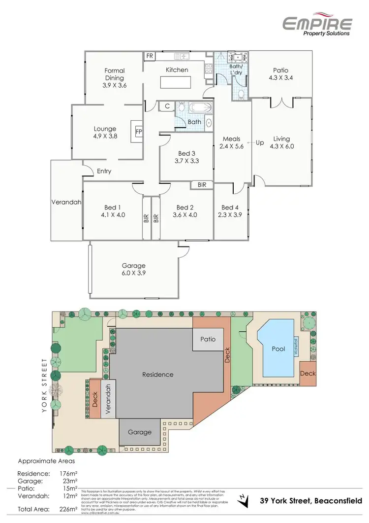 Floorplan of Homely house listing, 39 York Street, Beaconsfield WA 6162