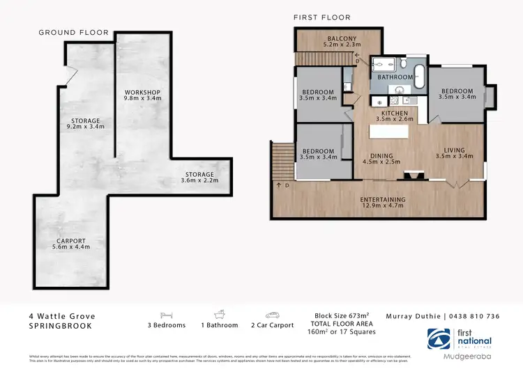 Floorplan of Homely house listing, 4 Wattle Grove, Springbrook QLD 4213