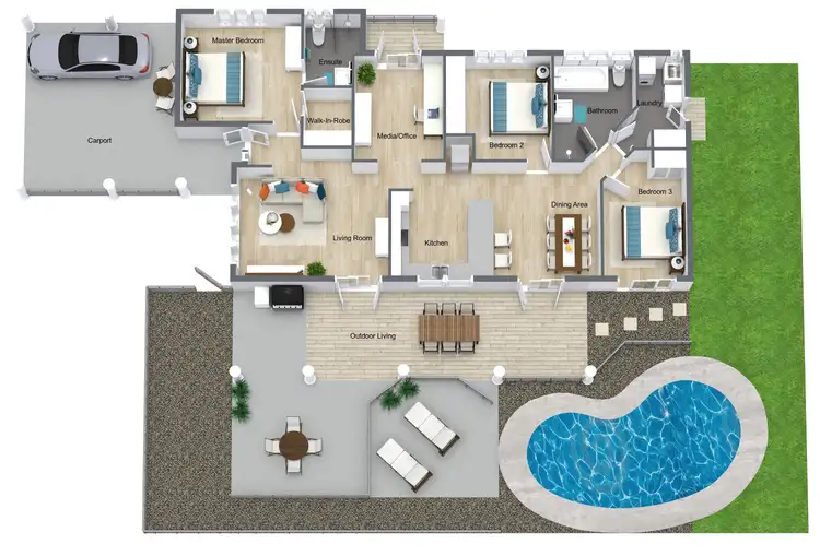 Floorplan of Homely house listing, 28 Eddy Street, Clifton Beach QLD 4879
