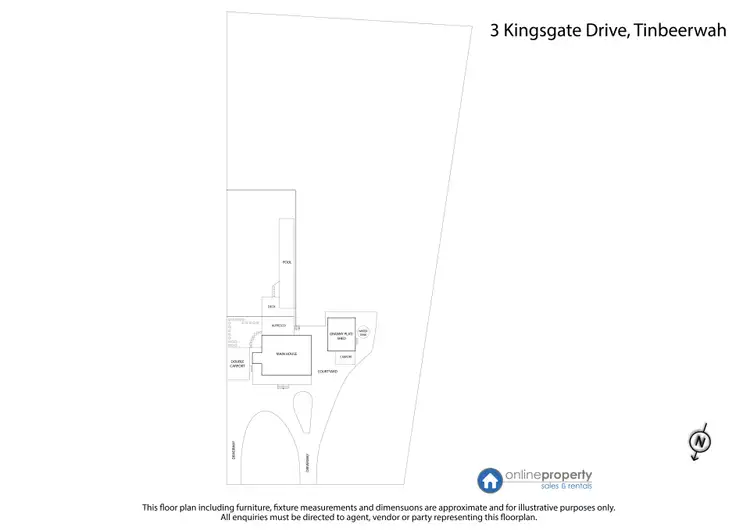 Floorplan of Homely house listing, 3 Kingsgate Drive, Tinbeerwah QLD 4563