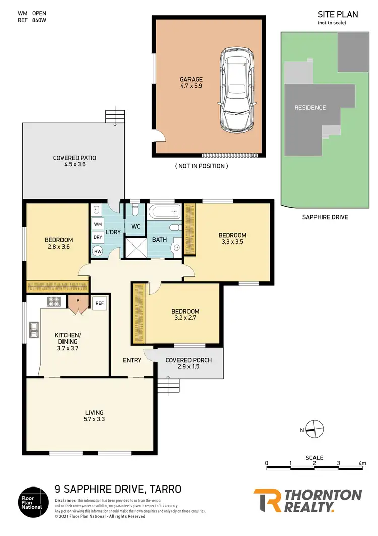 Floorplan of Homely house listing, 9 Sapphire Drive, Tarro NSW 2322
