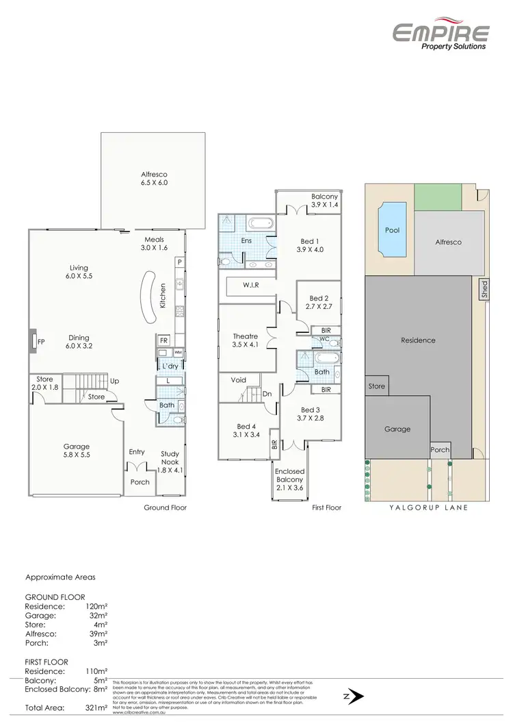 Floorplan of Homely house listing, 11 Yalgorup Lane, Lake Coogee WA 6166