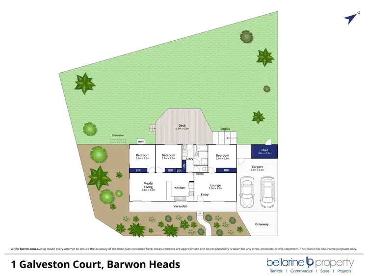 Floorplan of Homely house listing, 1 Galveston Court, Barwon Heads VIC 3227