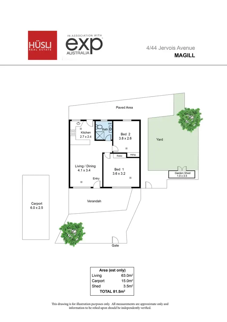 Floorplan of Homely unit listing, 4/ 44 Jervois Ave, Magill SA 5072