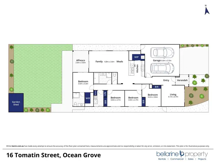 Floorplan of Homely house listing, 16 Tomatin Street, Ocean Grove VIC 3226