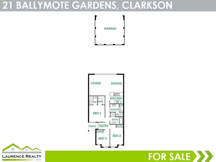Floorplan of Homely house listing, 21 Ballymote Gardens, Ridgewood WA 6030