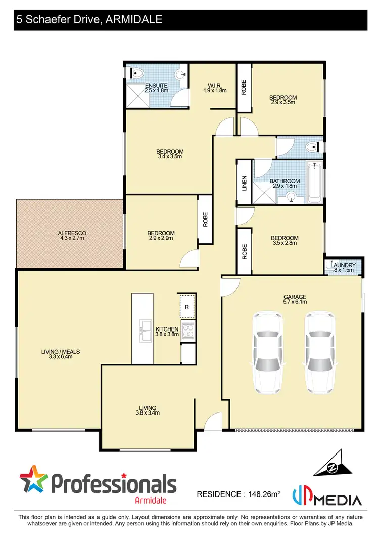 Floorplan of Homely house listing, 5 Schaefer Drive, Armidale NSW 2350