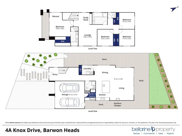 Floorplan of Homely house listing, 4a Knox Drive, Barwon Heads VIC 3227