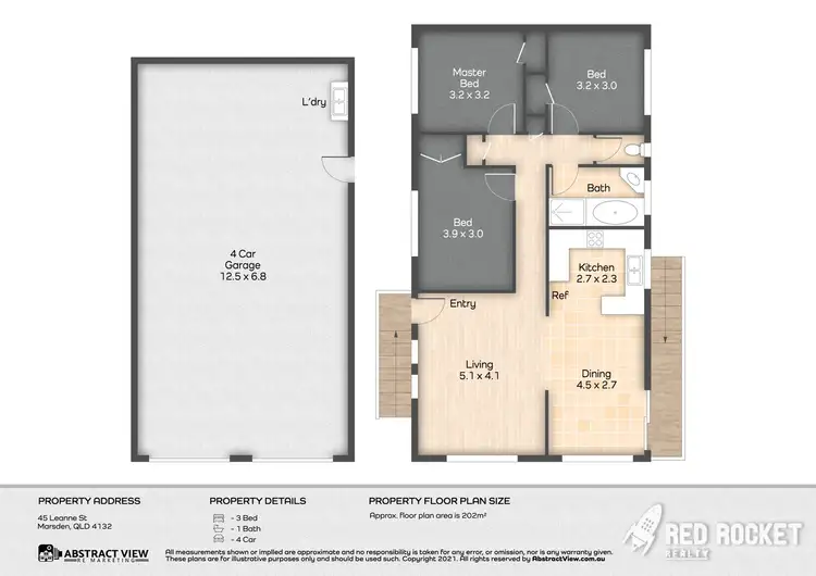 Floorplan of Homely house listing, 45 Leanne Street, Marsden QLD 4132