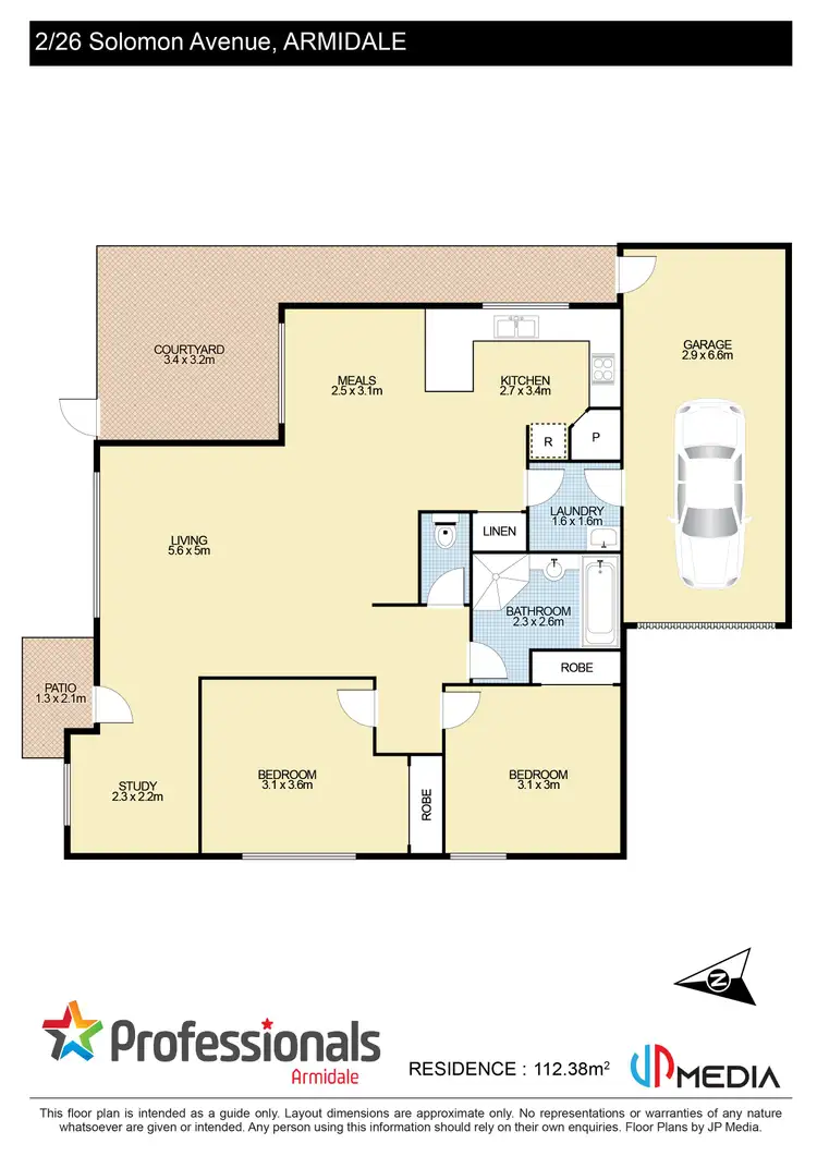 Floorplan of Homely townhouse listing, 3/26 Solomon Avenue, Armidale NSW 2350