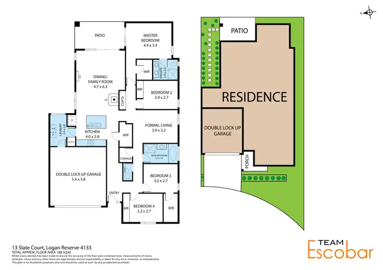 Floorplan of Homely house listing, 13 Slate Court, Logan Reserve QLD 4133