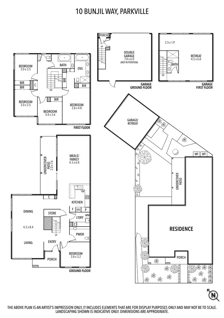 Floorplan of Homely house listing, 10 Bunjil Way, Parkville VIC 3052