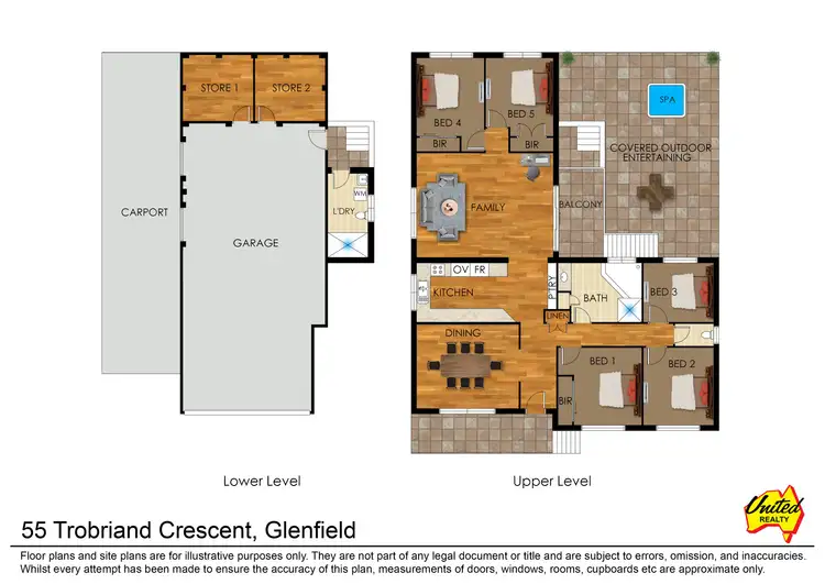 Floorplan of Homely house listing, 55 Trobriand Crescent, Glenfield NSW 2167