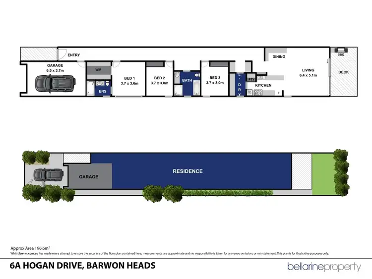 Floorplan of Homely townhouse listing, 6A Hogan Drive, Barwon Heads VIC 3227