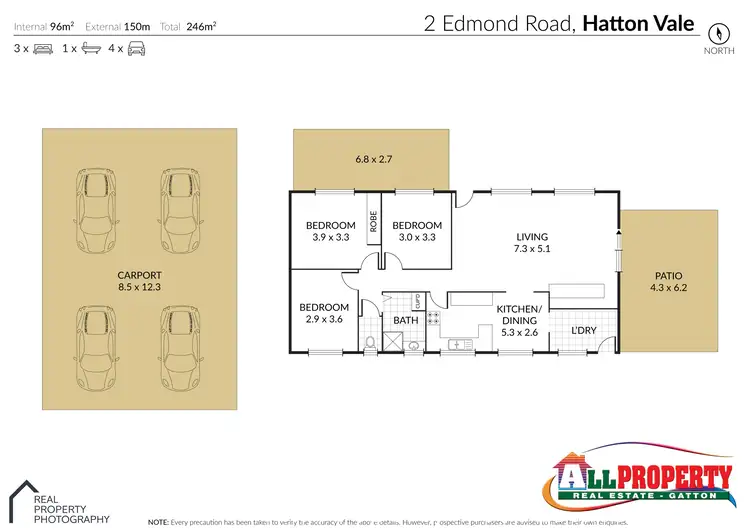 Floorplan of Homely rural property listing, 2 Edmond Road, Hatton Vale QLD 4341