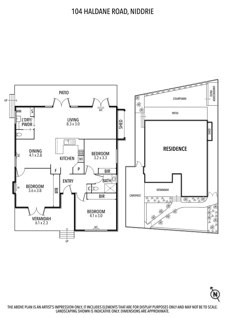 Floorplan of Homely house listing, 104 Haldane Road, Niddrie VIC 3042